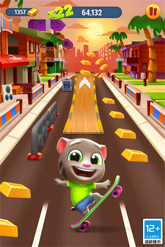 汤姆猫跑酷无限金条版3