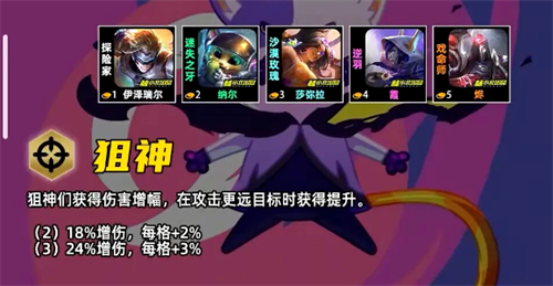 金铲铲之战S17狙神羁绊效果是什么 狙神羁绊效果详解