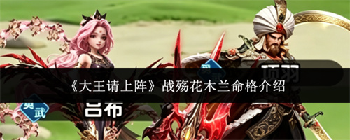 大王请上阵战殇花木兰命格介绍